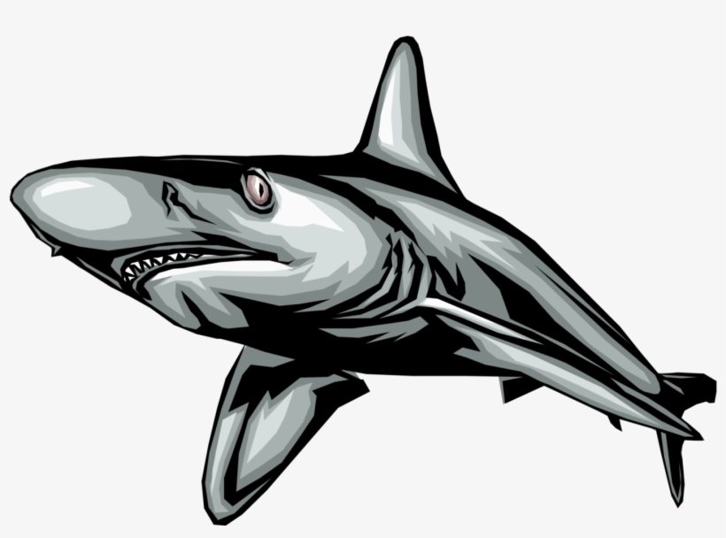 Black Sharks Clip Art Png - Shark, transparent png