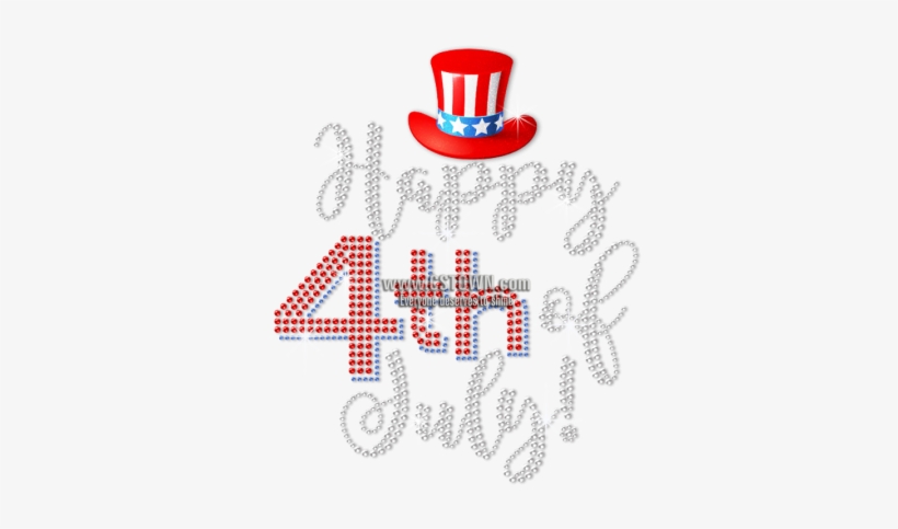 Sparkling Happy 4th Of July Heat Transfer - Emblem, transparent png