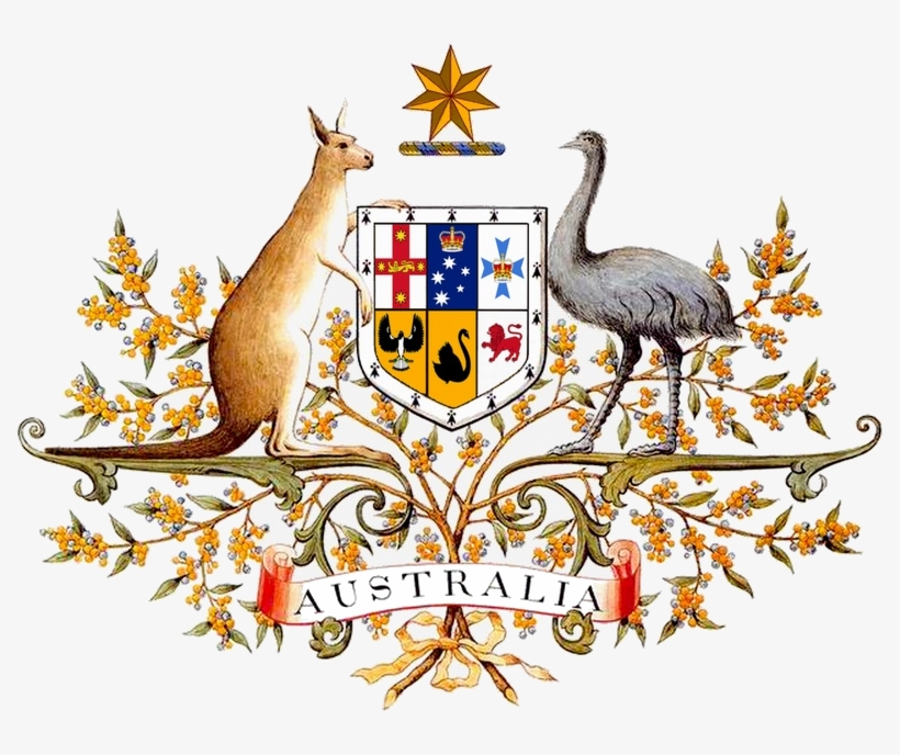 Flag And Map Of Australia - Australian Coat Of Arms, transparent png