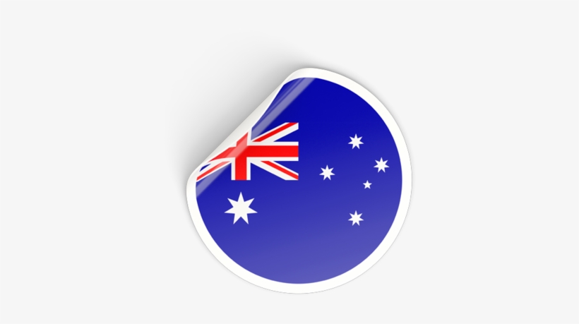 Round Sticker Illustration Of Flag Of Australia - Australian Flag, transparent png