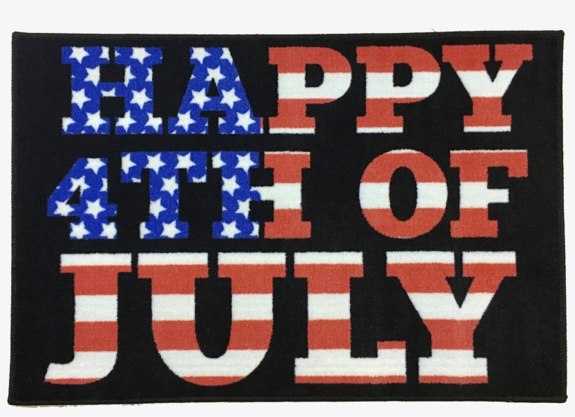Happy Fourth Of July Area Rug - Rectangle, transparent png