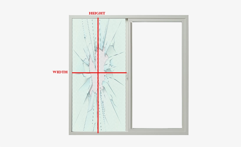 Measure The Height And Then The Width Of The Broken - Window, transparent png
