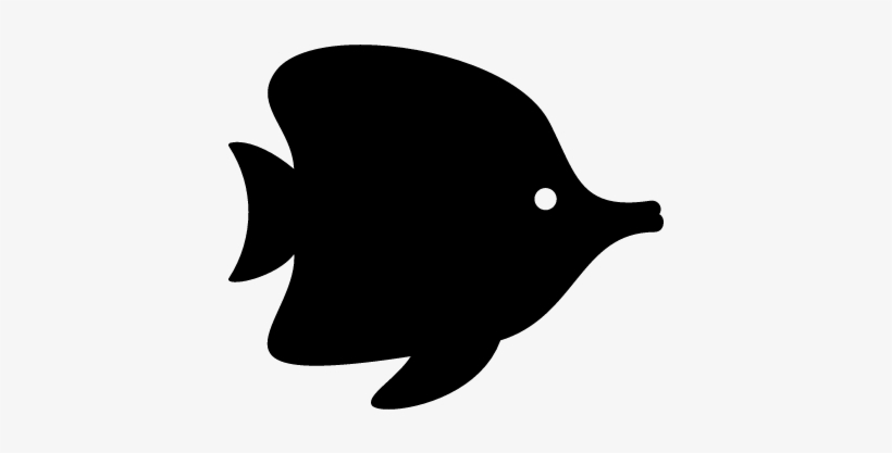 Tropical Fish Vector - Fish Icon Silhouette Png, transparent png
