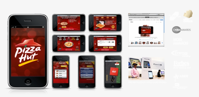 Pizza Hut Mobile Device, transparent png