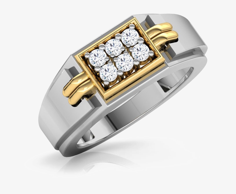 Rose Red Diamond Stone Free Png Image - Single Diamond Ring For Men, transparent png