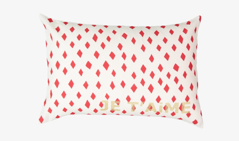 Je T'aime Carte Cushion With Red Diamond In Milky White - Atsuyo Et Akiko Je T'aime Carte Cushion / Diamond, transparent png