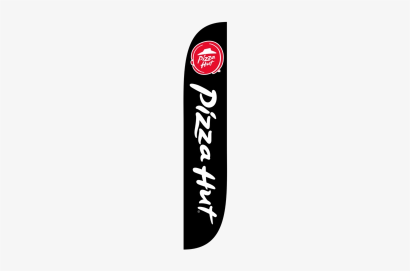 Pizza Hut Feather Flag Black - Pizza Hut Feather Flag, transparent png