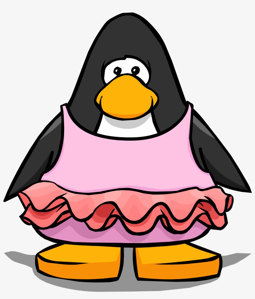 Ballerina Costume From A Player Card - Club Penguin With Scarf, transparent png