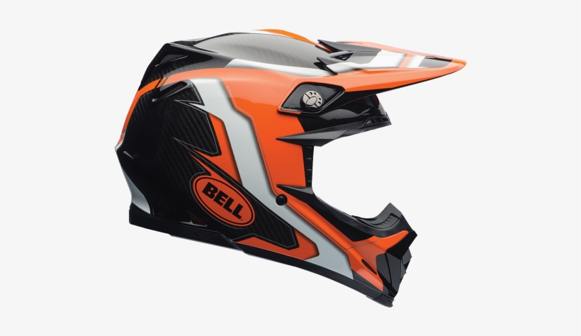 Helmet Png Background Image - Bell Moto 9 Flex Factory Orange, transparent png