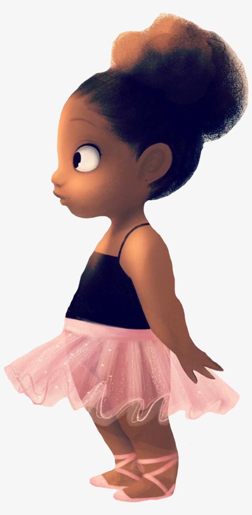Meninas Sticker - Black Girl Ballerina, transparent png
