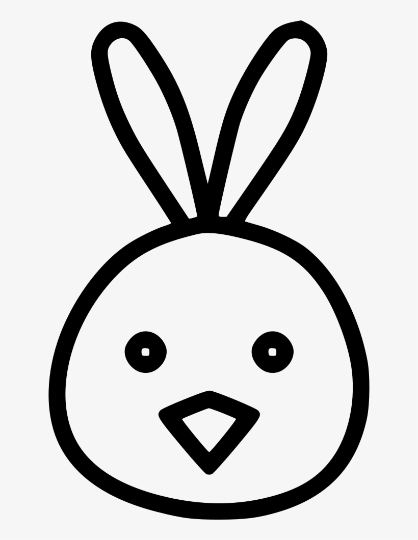 Chicken Bunny Ears Cute Chickling Rabbit Comments - Rabbit, transparent png