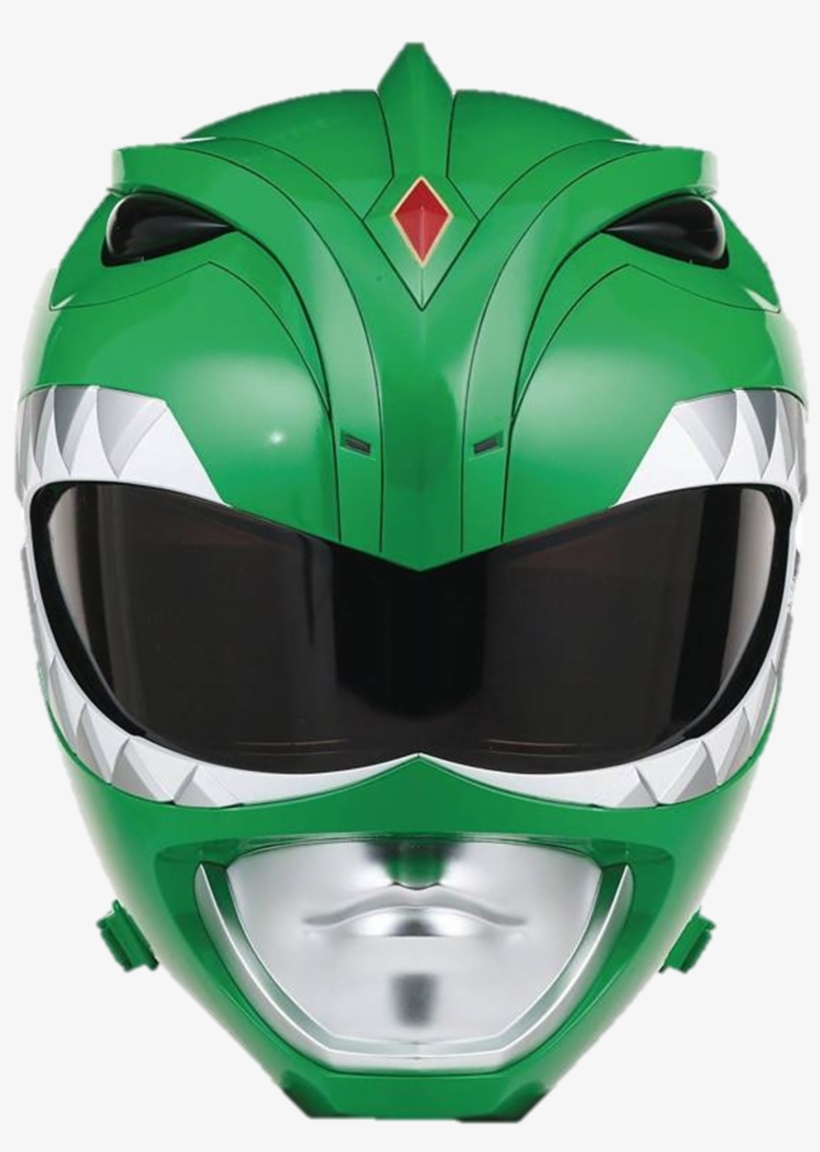 Mighty Morphin Green Ranger Helmet, transparent png