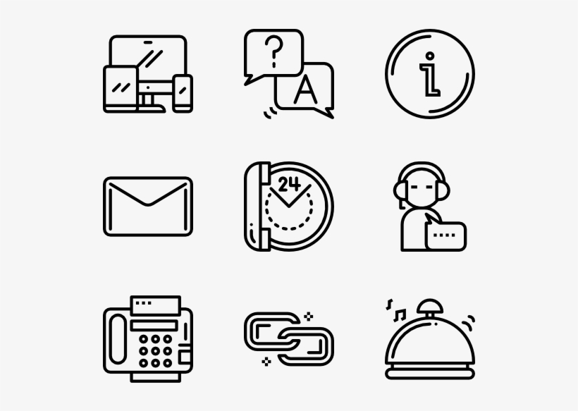 Contact Us - Web Design Line Icon, transparent png