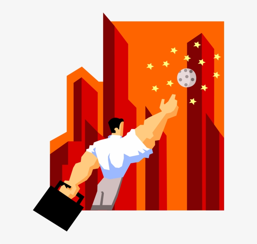 Vector Illustration Of Powerful Businessman With Jacked - Baby's Only Playpen Mat Star Marine / White, transparent png