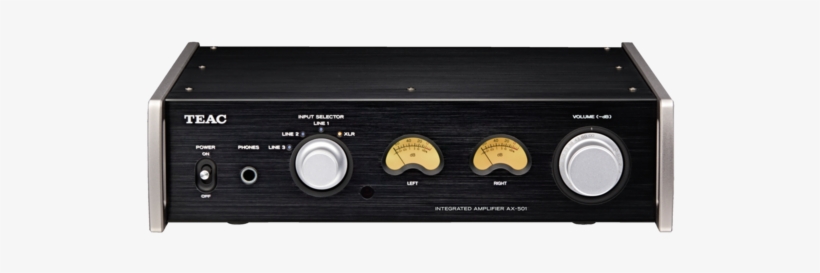 501 B Front Top R640x320 \ - Teac Ax-501 Integrated Amplifier In Black, transparent png