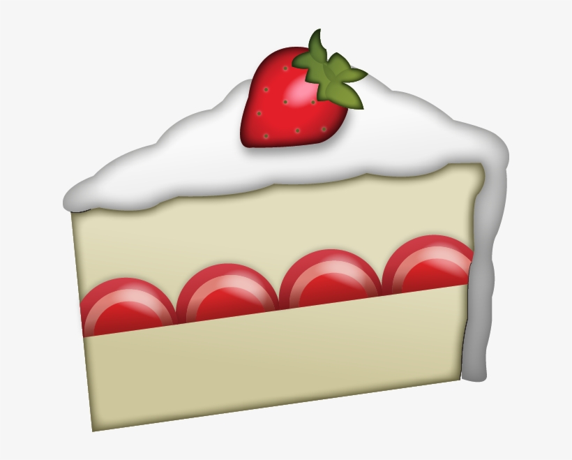 Banner Black And White Library Download Strawberry - Cake Emoji Png, transparent png