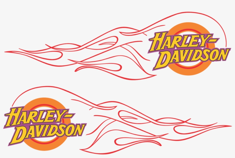 Harley Davidson Flame Logo Vector - Harley Davidson Flame Logo, transparent png