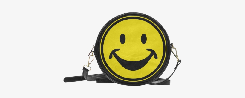 Funny Yellow Smiley For Happy People Round Sling Bag - Miraculous Ladybug Marinette Purse, transparent png