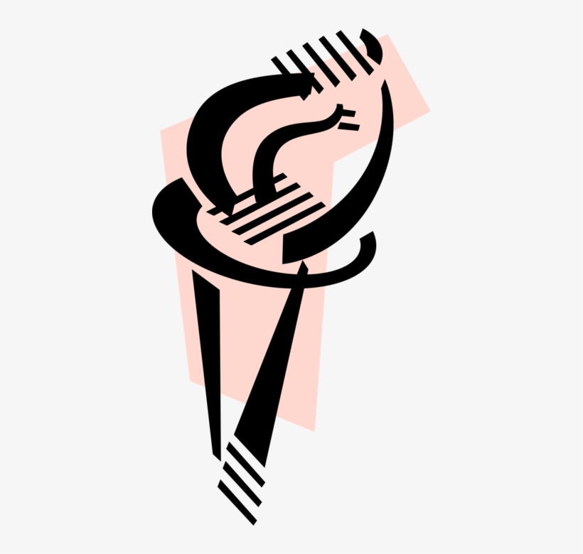 Vector Illustration Of Torch Flame Symbol Of Olympic - Illustration, transparent png