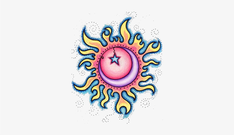 Sun Tattoos Designs 49 - Drawing, transparent png