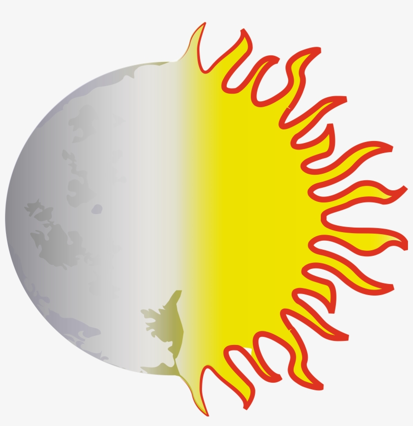 Sun And Moon Jpg Free Library - Sun And Moon Png, transparent png