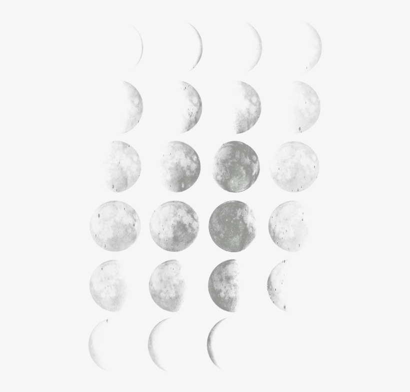 Moon Clipart Watercolor - Transparent Moon Phases, transparent png