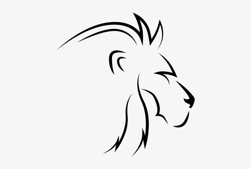 Vinilo Decorativo Cabeza De León Líneas De Diseño - Lion Images Line Art, transparent png