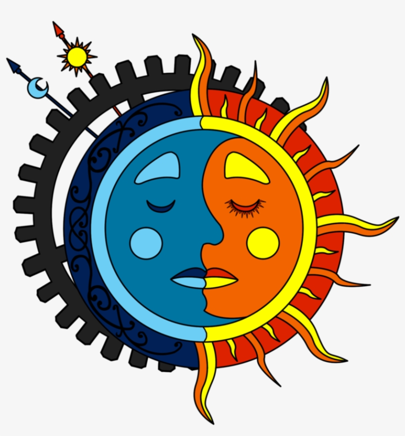 Moon Sun Steampunk Tattoo Color - Buet University In Bangladesh, transparent png