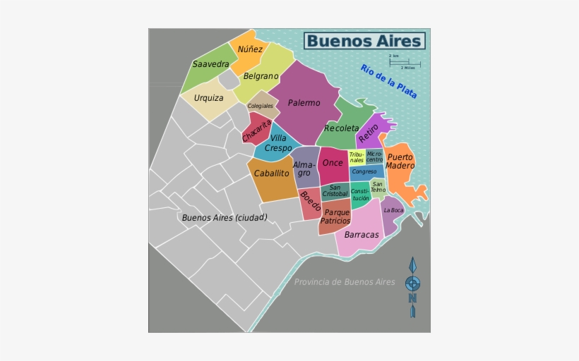 Distritos De Buenos Aires - Map, transparent png