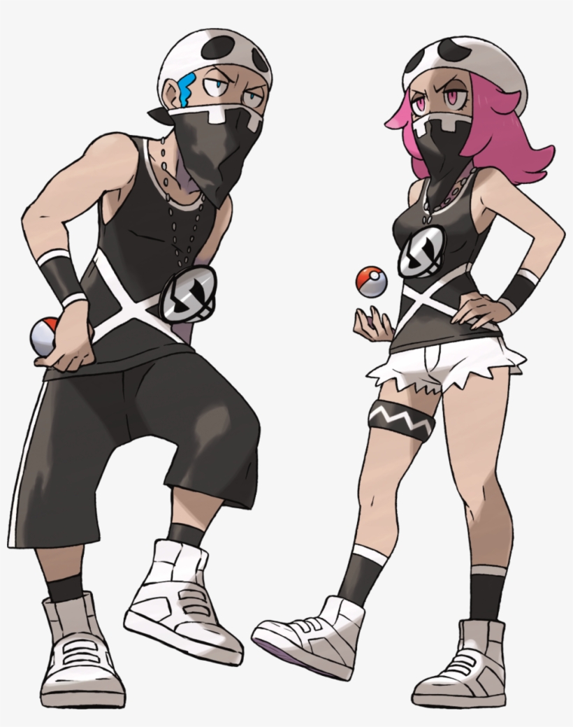 Sun Moon Team Skull Grunt - Pokemon Team Skull Grunt, transparent png