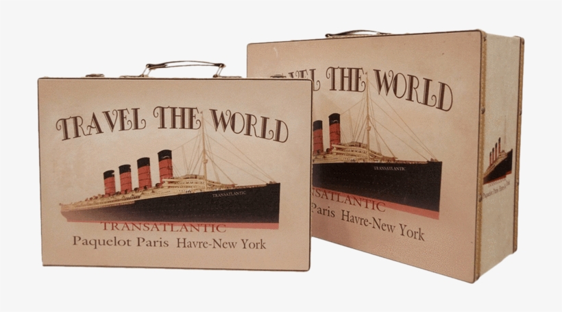 Grand Maleta Decorativa De Mdf Y Vinil - Alameda, transparent png