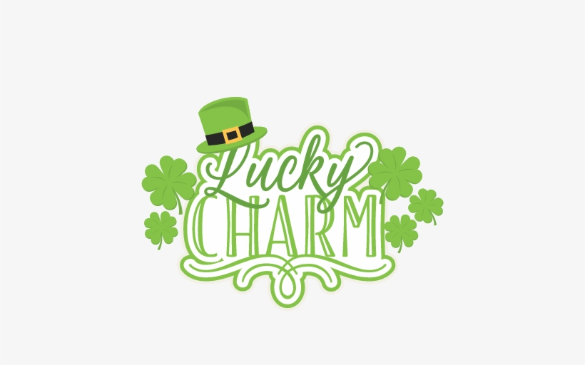 Lucky Charm Title Svg Scrapbook Cut File Cute Clipart - Scalable Vector Graphics, transparent png