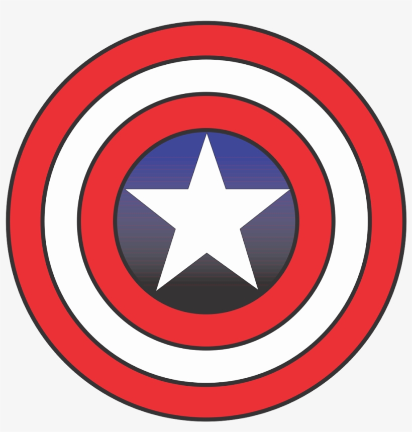 Captain America Logo Vector Fictional Superhero~ Format - Marvel Captain America Logo, transparent png
