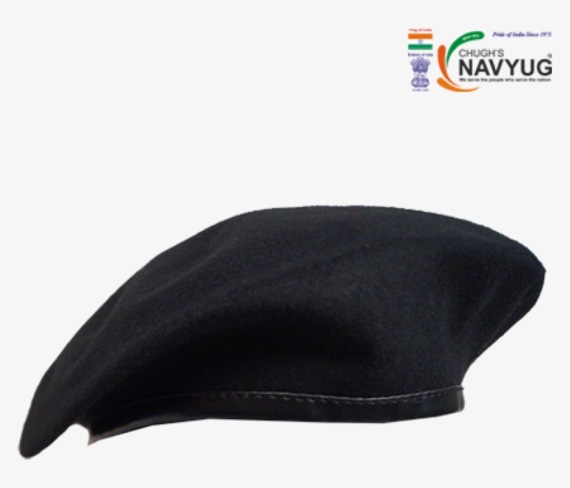 Beret Cap Black Light Weight - Beanie, transparent png