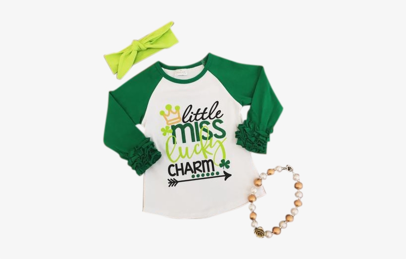 Little Miss Lucky Charm - St. Patricks Day Shirt, Girls St. Patricks, St. Patty's,, transparent png