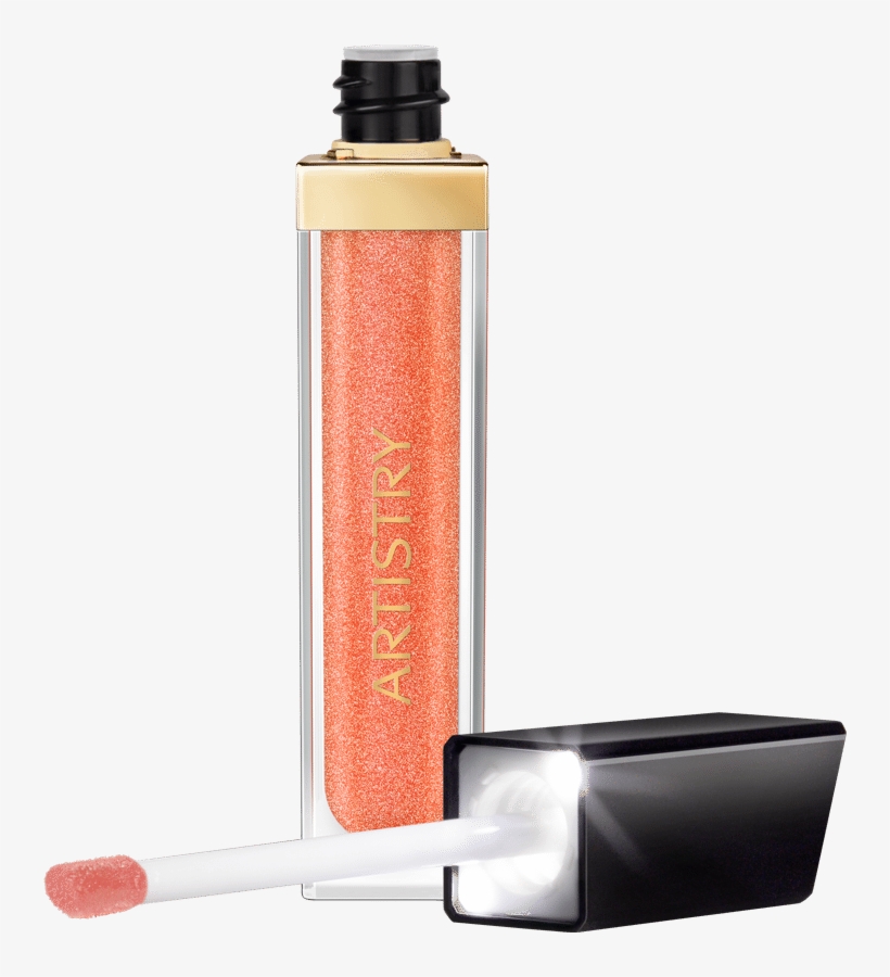Juicy Peach - Artistry Signature Color Light Up Lip Gloss, transparent png