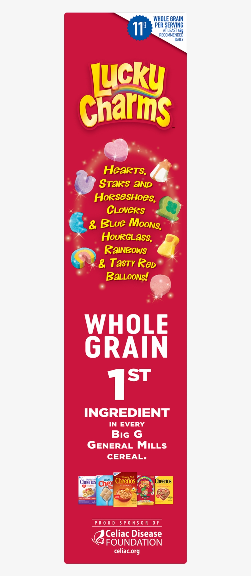 General Mills Cereal Lucky Charms, 326g, transparent png