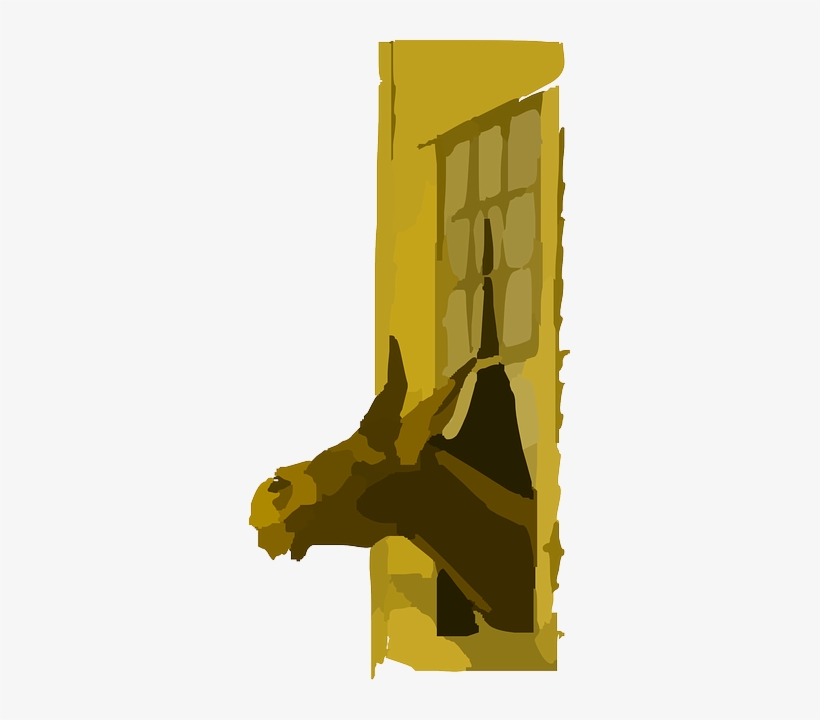 Head, Farm, Donkey, Out, Funny, Window, Looking, Comedy - Donkey, transparent png