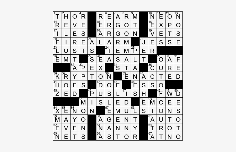 1010-17 Ny Times Crossword Answers 10 Oct 2017, Tuesday - Crosswords About The World, transparent png