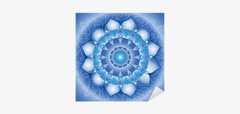 Abstract Blue Pattern, Mandala Of Vishuddha Chakra - Mandala, transparent png