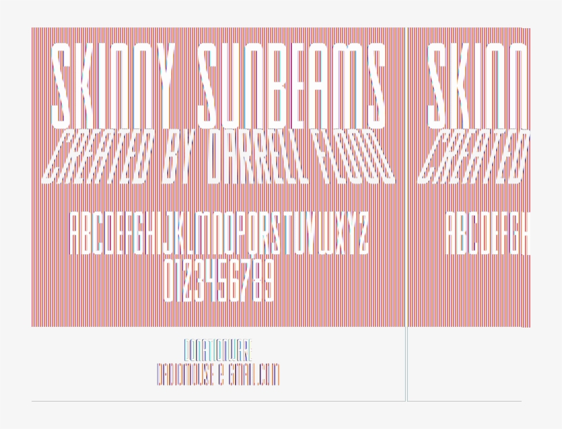 Free Skinny Sunbeams Font - Style, transparent png