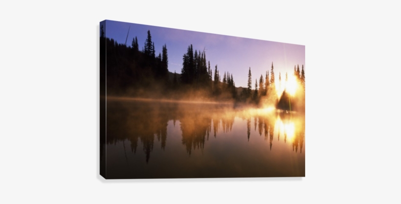 Sunbeams Through Mist On Lake Canvas Print - Sunbeams Through Mist On Lake Canvas Art - Natural, transparent png