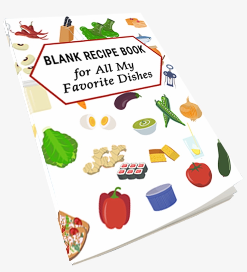 Blank Recipe Book - Cookbook, transparent png
