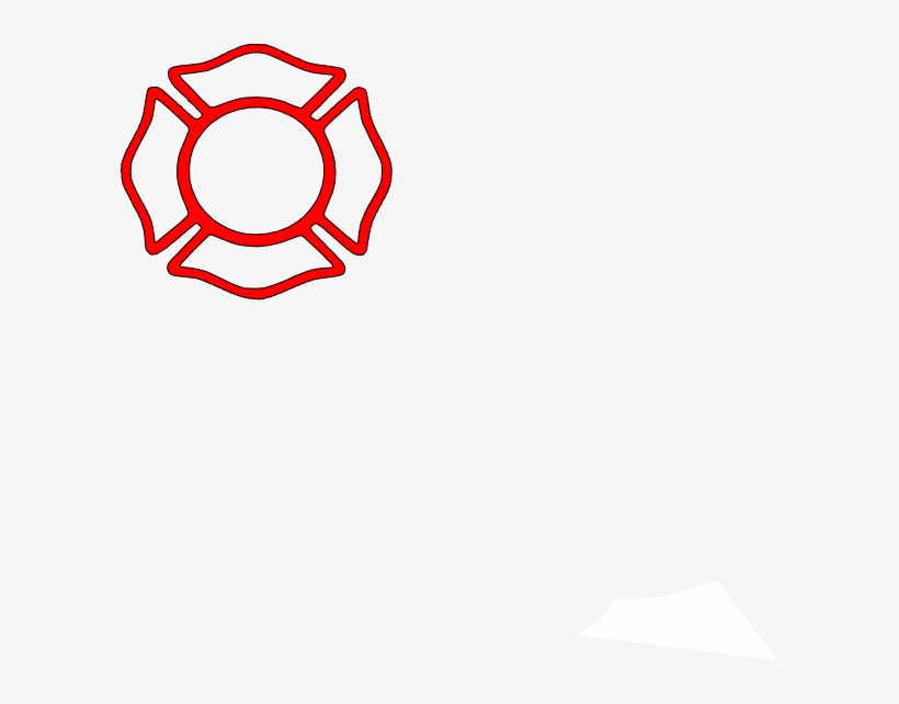 Red Clip Art At Clker - Fire Rescue Maltese Cross, transparent png