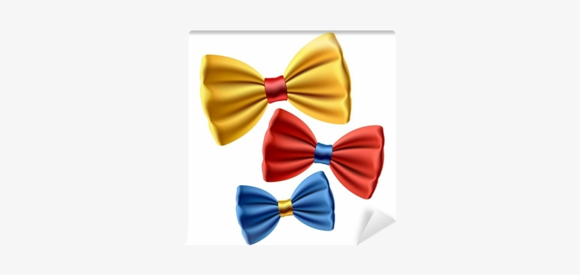 Set Of Colored Bow Ties - Illustration, transparent png