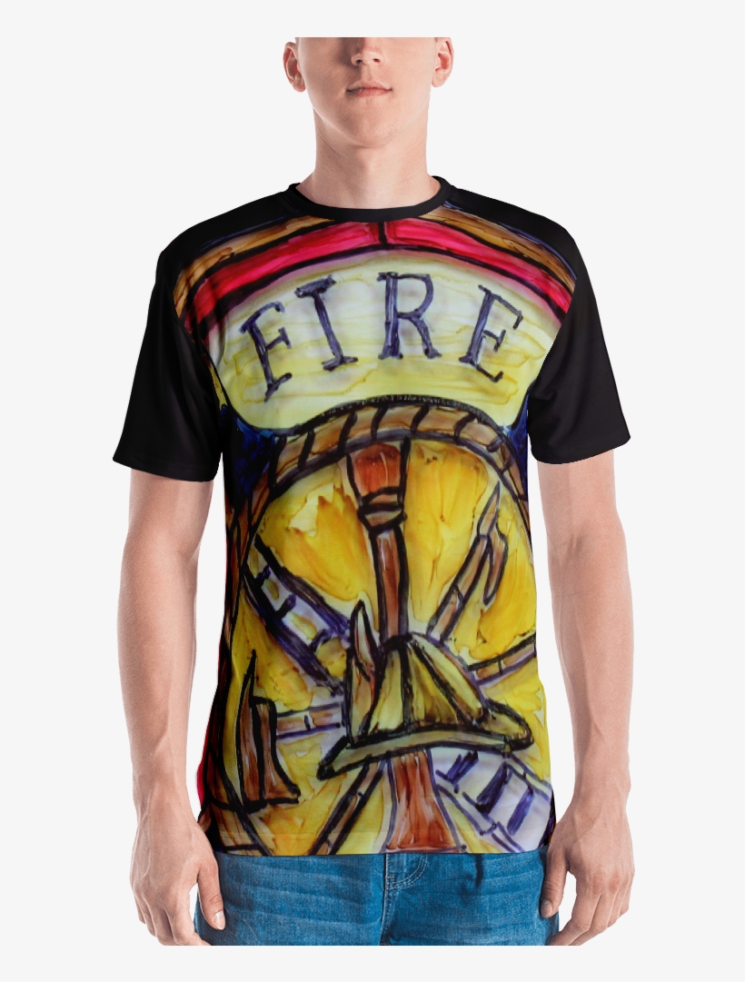 'maltese Cross' Men's T-shirt - Marine Corps American Flag Shirt - Us Flag Shirt -, transparent png