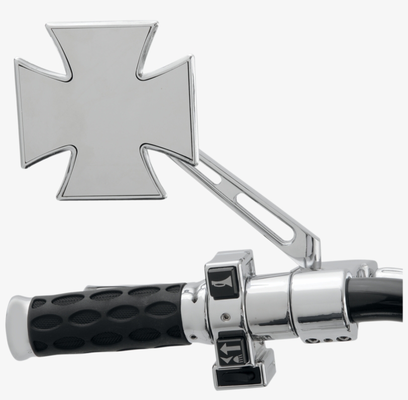 Drag Specialties Chrome Pair Maltese Cross Air Stem - Drag Specialties Ds-302083 Rectangular Mirror, transparent png
