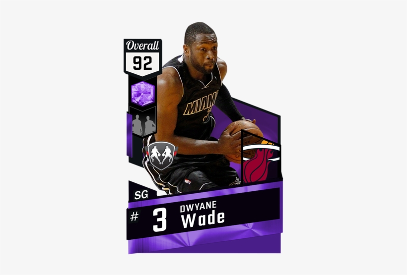 Dwyane Wade Amethyst Card - Nba 2k18 Gilbert Arenas, transparent png