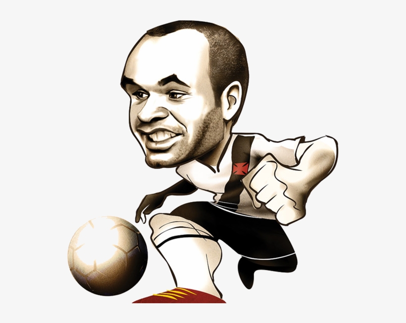 Excelentes Caricaturas De Jugadores De Fútbol - Caricaturas De Jugadores Faciles, transparent png