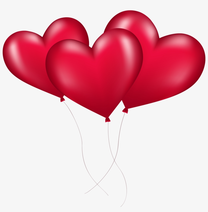 Pink Heart Transparent Background Png - Red Heart Balloons Png, transparent png